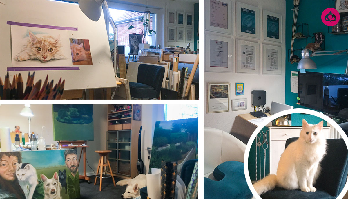 Einblicke ins Atelier.